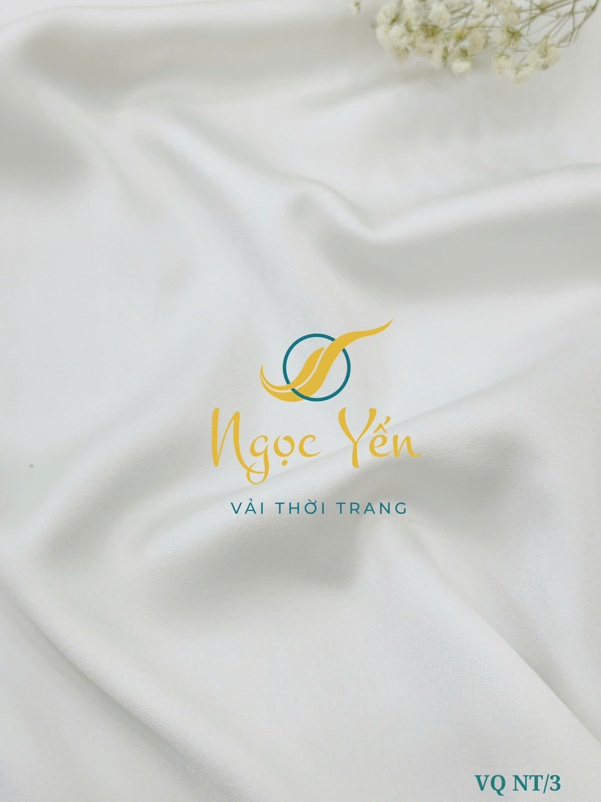 VQ NT/3-Vải quần áo dài lụa ngọc trai trắng