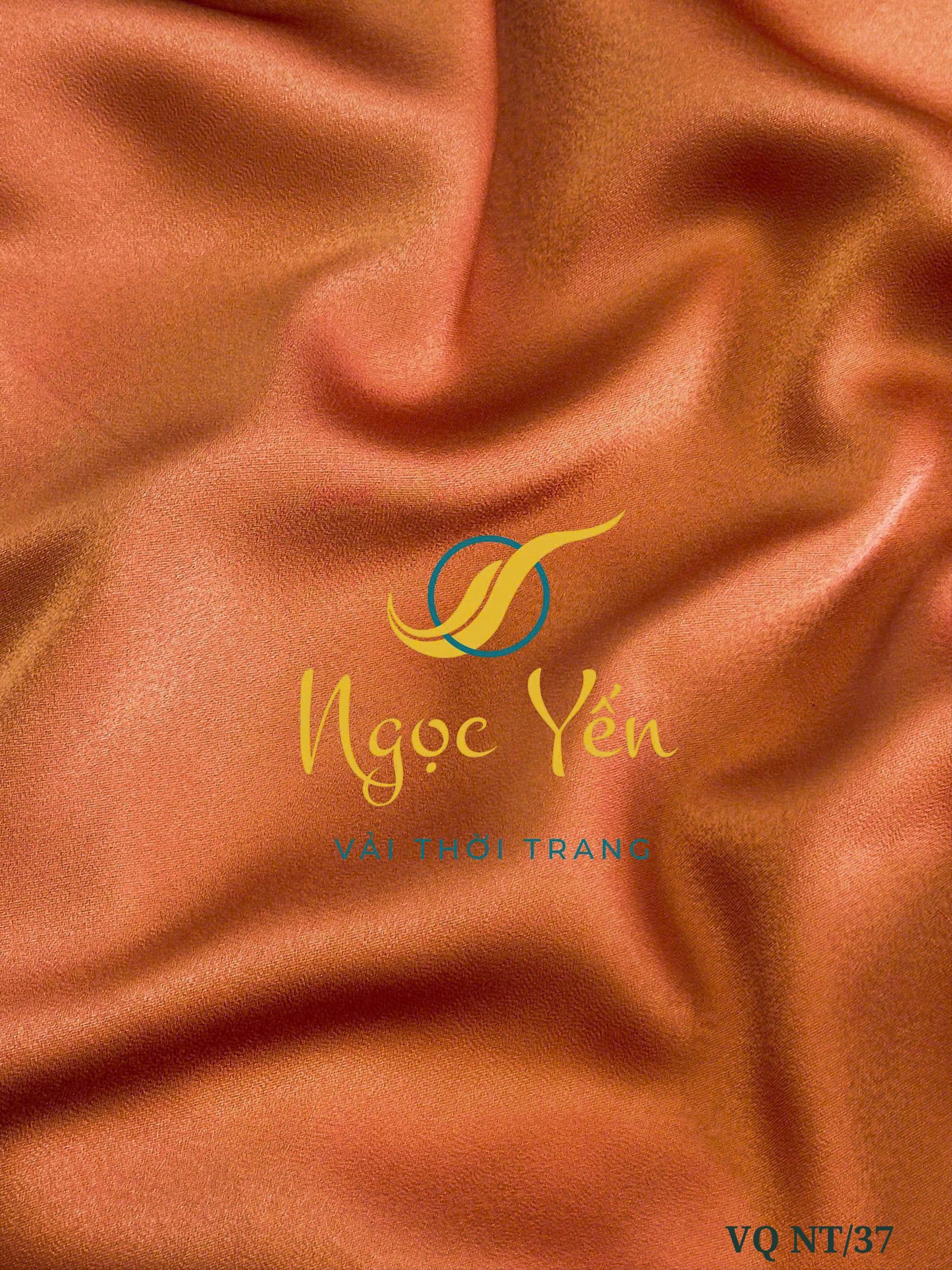 VQ NT/37-Vải quần lụa ngọc trai màu cam